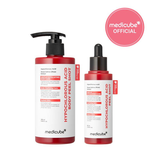 medicube Peel Shot Duo with Hypochlorous Acid for Face and Body