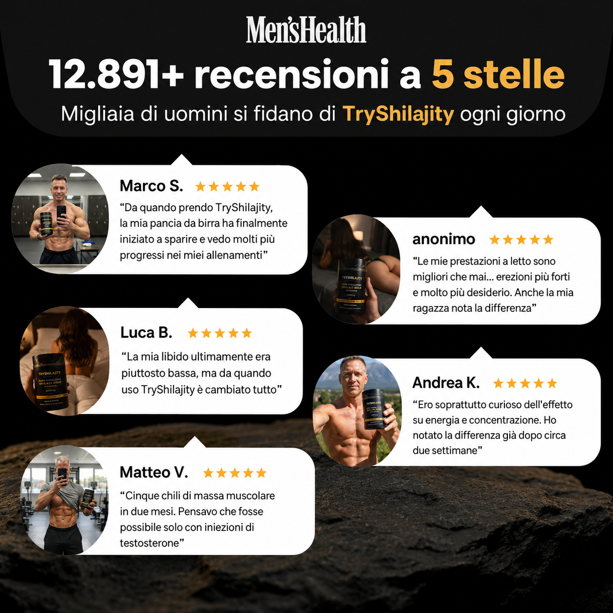 TryShilajity | La tua dose quotidiana di testosterone