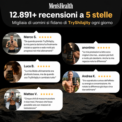 TryShilajity | La tua dose quotidiana di testosterone