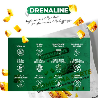 Bromelina Forte 5000+2500 GDU/g 120 Cpr 4 Mesi con Betulla Centella e Vitamina C e Drenaggio Digestivo Premium Complex