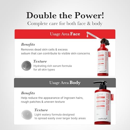 medicube Peel Shot Duo with Hypochlorous Acid for Face and Body